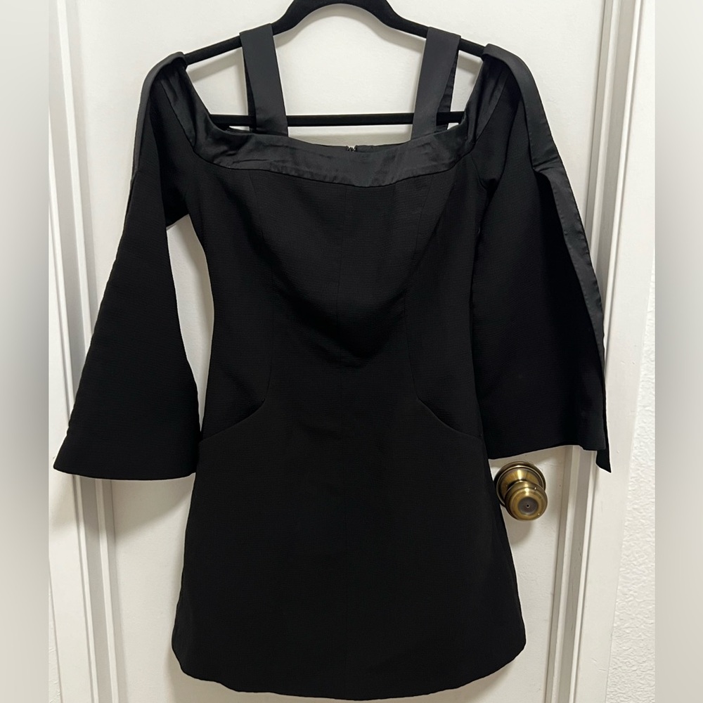 C/Meo Collective Women Black Off-Shoulder Mini Dress